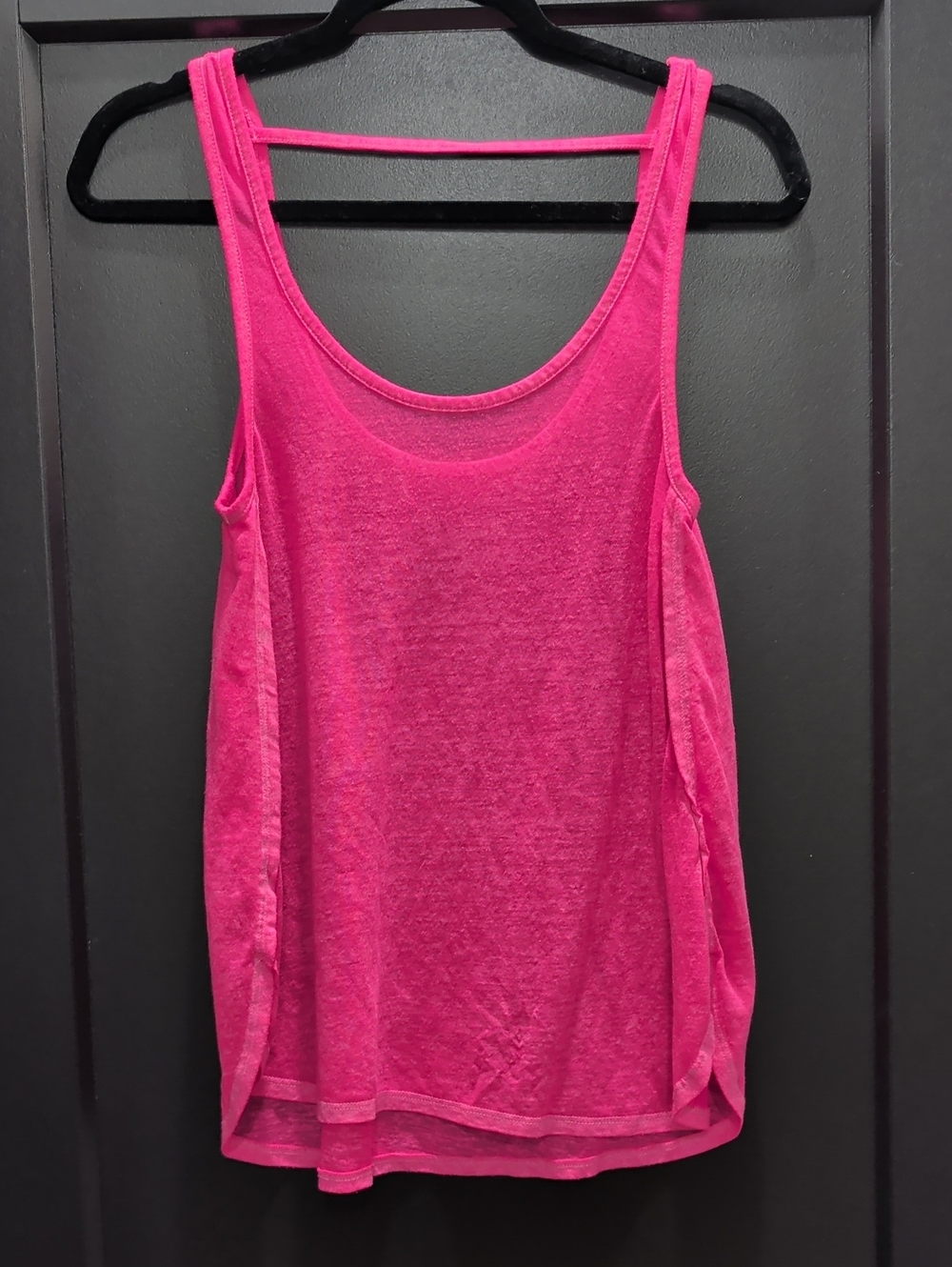 City Streets Bright Pink Scoop Neck Tank Top